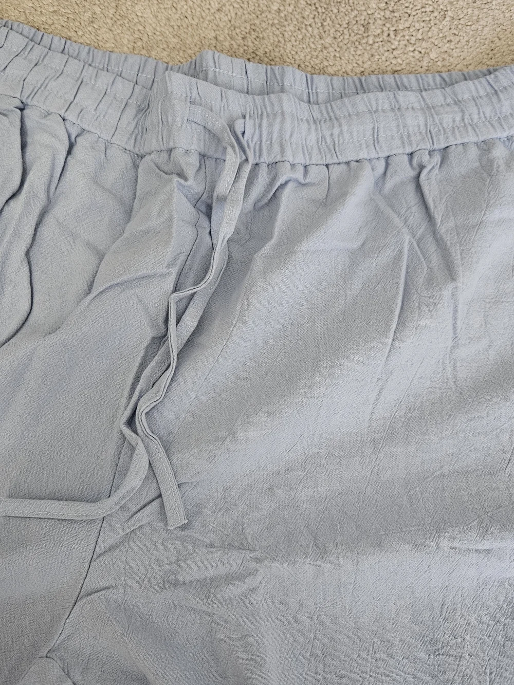 Light Blue Men's Linen-Blend Pants, Joggers, Sweatpants NWT - 3XL